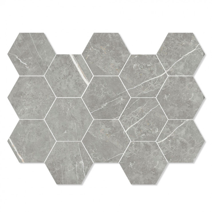 Marmor Mosaik Klinker Prestige Grå Polerad 33x23 cm-0